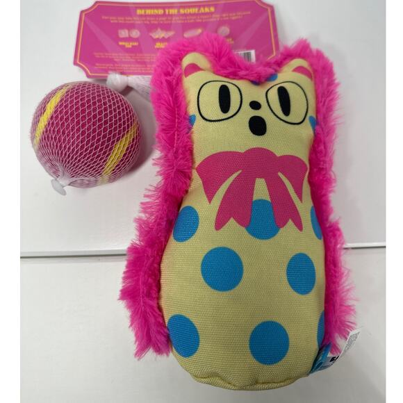 BARK Plush Carnival Dog Toys Perfect Pitch Squeaky Crinkle Ball Unicorn Lot of 2 - Picture 6 of 8